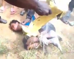 Inhumane torture of African woman