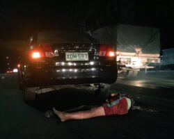 Filipina run over by car