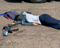 Young Brazilian woman crushed by truck